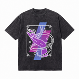 LAWLESS ROW Mystic Energy Hand Line Art Vintage Washed Tee