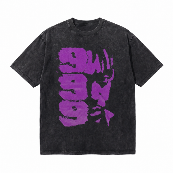 LAWLESS ROW 999 Emo Rap Portrait Vintage Washed Tee