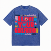 LAWLESSROW I Love Your Girlfriend Bold Folk Graphic Vintage Acid Wash Tee