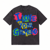 LAWLESSROW I Love Your Girlfriend Paint Splash Vintage Acid Wash Tee