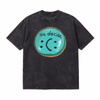 LAWLESSROW You Decide Split Smiley Vintage Acid Wash Tee