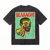 LAWLESSROW BLAAAGH! Retro Monster Poster Vintage Acid Wash Tee
