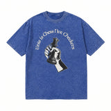 LAWLESSROW This Is Chess Not Checkers Vintage Acid Wash Tee