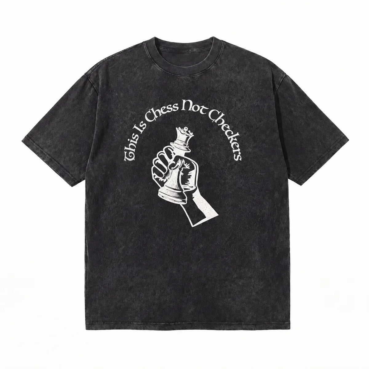 LAWLESSROW This Is Chess Not Checkers Vintage Acid Wash Tee