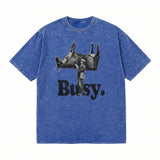 LAWLESSROW Busy Vintage Acid Wash Tee