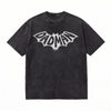 LAWLESSROW DADMAN Bat Logo Vintage Acid Wash Tee
