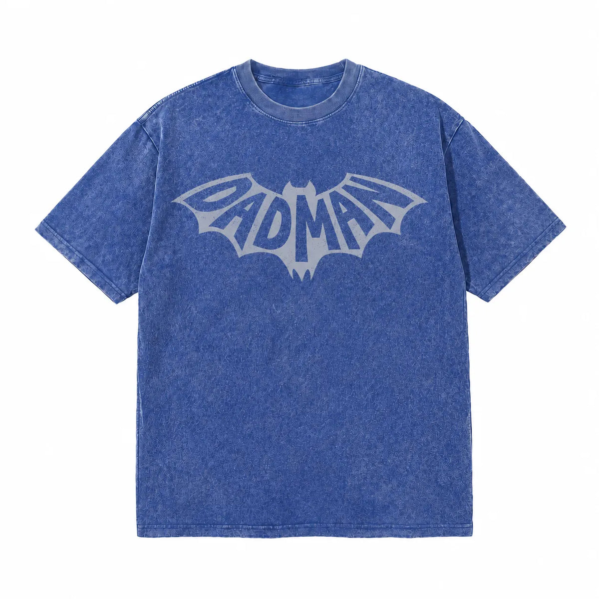 LAWLESSROW DADMAN Bat Logo Vintage Acid Wash Tee