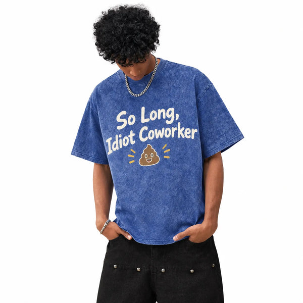 LAWLESSROW So Long, Rude Coworker Vintage Acid Wash Tee - hover
