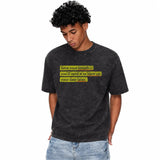 LAWLESSROW Save Your Breath Vintage Acid Wash Tee