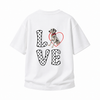 LAWLESSROW Dalmatian Heart LOVE Vintage Heavy Tee