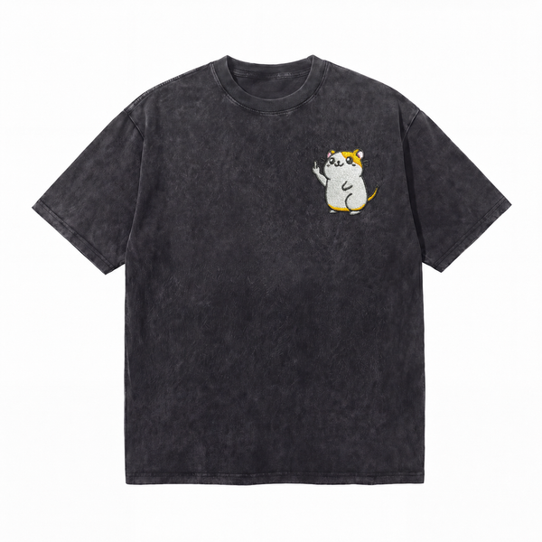 LAWLESSROW Pocket Mouse Vintage Acid Wash Tee