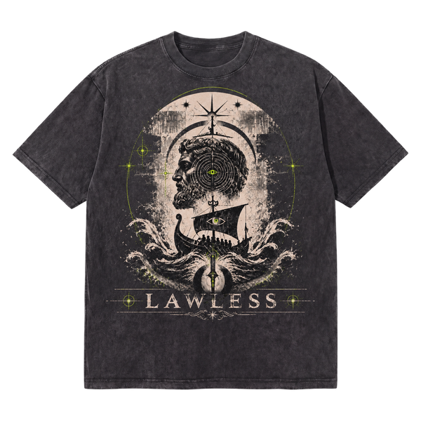 LAWLESSROW Odyssey Vintage Acid WASH TEE