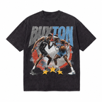 Vintage Acid Wash Wembanyama vs Shai Gilgeous-Alexander BuxTon Graphic Tee | Retro Basketball Unisex Oversized High-Quality Cotton Blend Streetwear T-Shirt