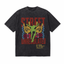 Vintage Acid Wash Street Unregulated Rock Hand Skate Silhouette Graphic Tee | Rebellious Street Skate Unisex Oversized High-Quality Cotton Blend Streetwear T-Shirt