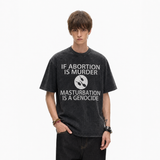 Vintage Acid Wash Pro-Choice Satirical Reproductive Rights Statement Graphic Tee | Feminist Activism Unisex Oversized High-Quality Cotton Blend Streetwear T-Shirt