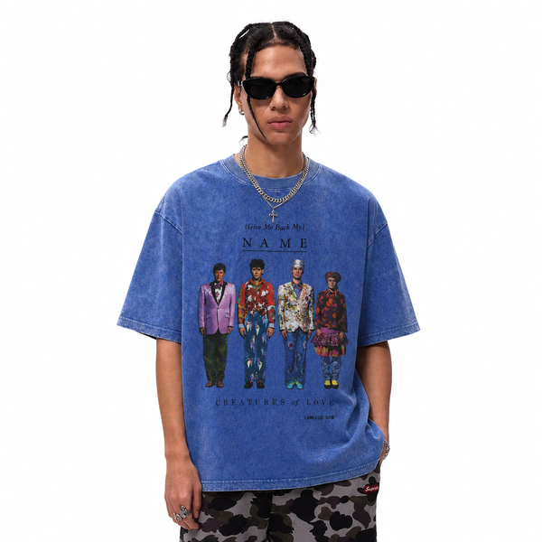 LAWLESSROW Creatures Of Love Band Portrait Collage Vintage Tee - hover