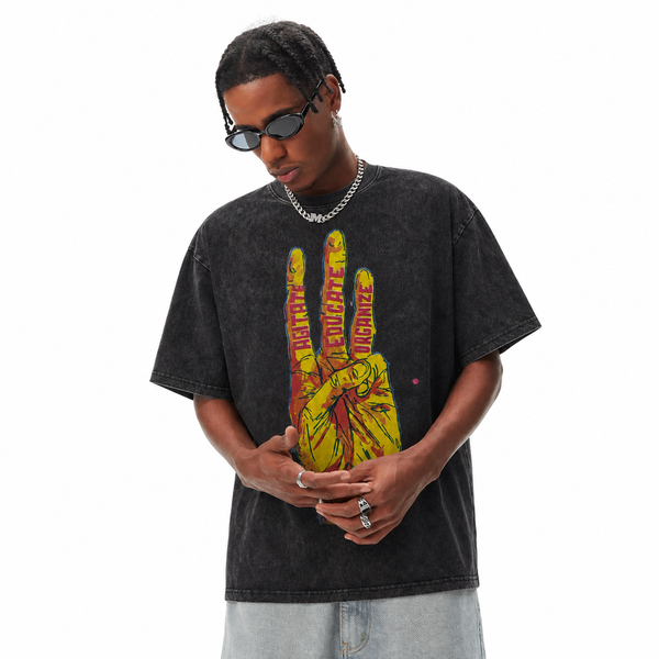 LAWLESSROW Agitate Educate Organize Hand Tee - hover