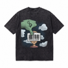 LAWLESSROW Anti-Consumerism Cartoon Washed Street T-Shirt