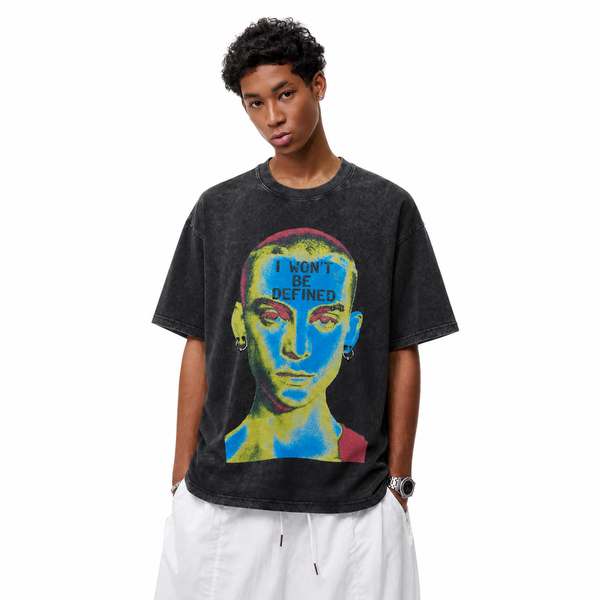 LAWLESSROW I Won’t Be Defined Pop Art Portrait Vintage Tee - hover