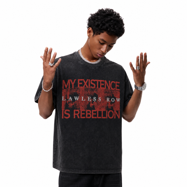 LAWLESSROW My Existence Is Rebellion Vintage Tee - hover