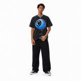 Vintage Acid Wash Surreal Eyeball Balloon SEE ALL THINGS Dark Psychedelic Graphic Oversized Street T-Shirt