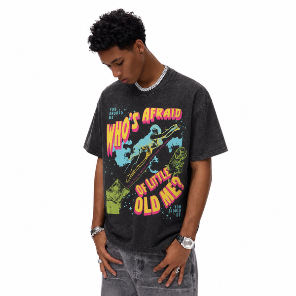 LAWLESSROW Who’s Afraid Of Little Old Me Retro Witch Vintage Tee - hover