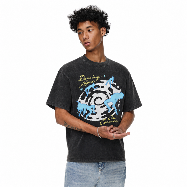 LAWLESSROW Dancing Alone In Cosmos Silhouette Tee - hover