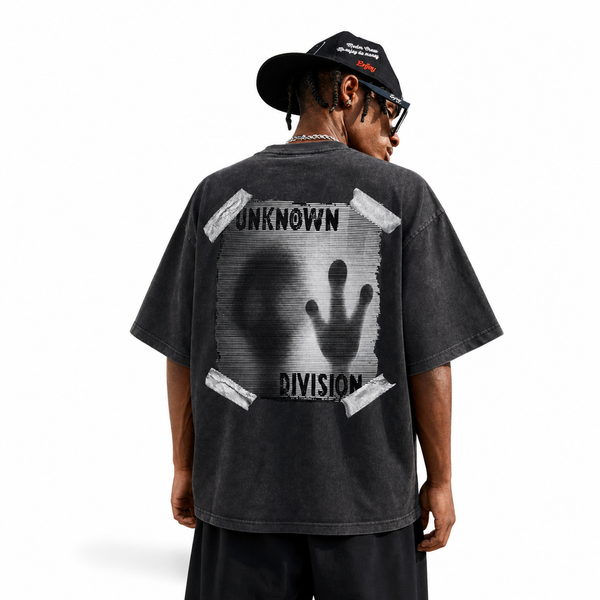 LAWLESSROW Retro Tape Poster Hand Shadow Collage Vintage Tee - hover