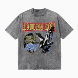 LAWLESSROW 2026 Eagle Make Peace Not War Gothic Banner Vintage Tee