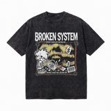 LAWLESSROW Broken System Collage Vintage Tee