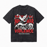 LAWLESSROW Peace Dove No War Break The Violence Vintage Tee