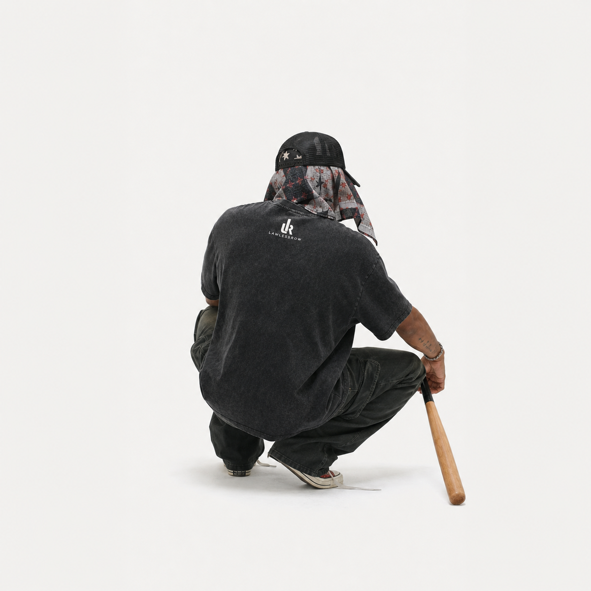 Lawless Row “Otherside” Vintage Washed Oversized Tee