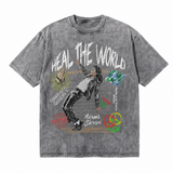LAWLESSROW Heal The World Michael Jackson Dance Vintage Tee