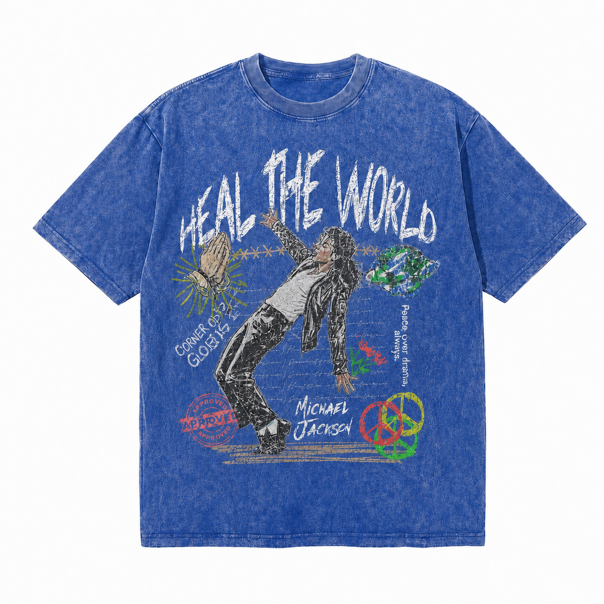 LAWLESSROW Heal The World Michael Jackson Dance Vintage Tee