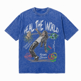 LAWLESSROW Heal The World Michael Jackson Dance Vintage Tee
