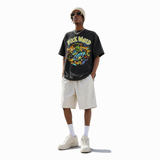LAWLESSROW Alien UFO Space Fuck World Cartoon Vintage Tee