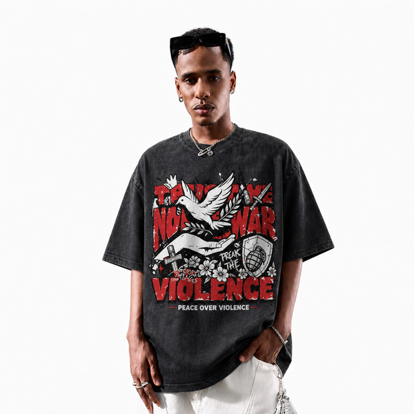 LAWLESSROW Peace Dove No War Break The Violence Vintage Tee - hover