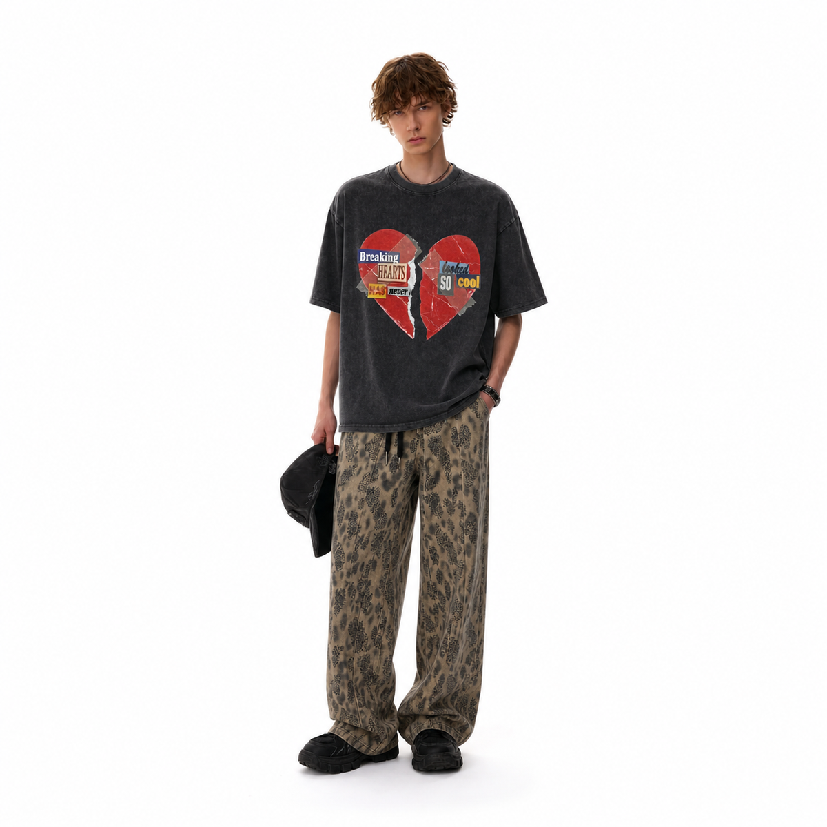 LAWLESSROW Breaking Hearts Cut Collage Vintage Tee