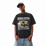 LAWLESSROW Broken System Collage Vintage Tee