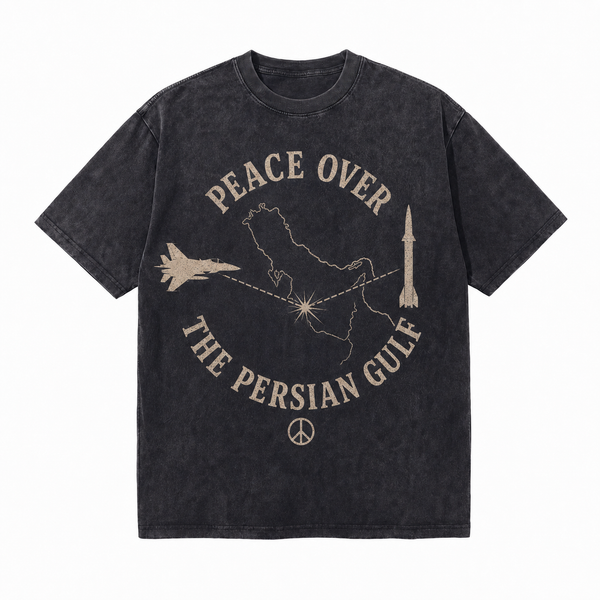 LAWLESSROW Peace Over The Persian Gulf Anti War Vintage Tee