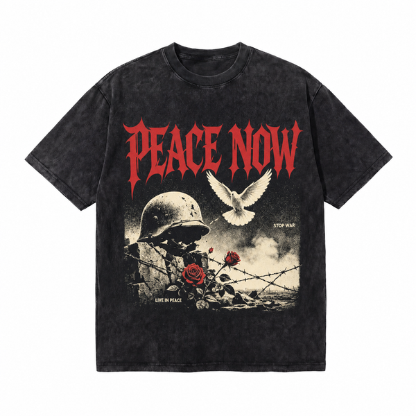 LAWLESSROW Peace Now Dove Anti War Vintage Tee