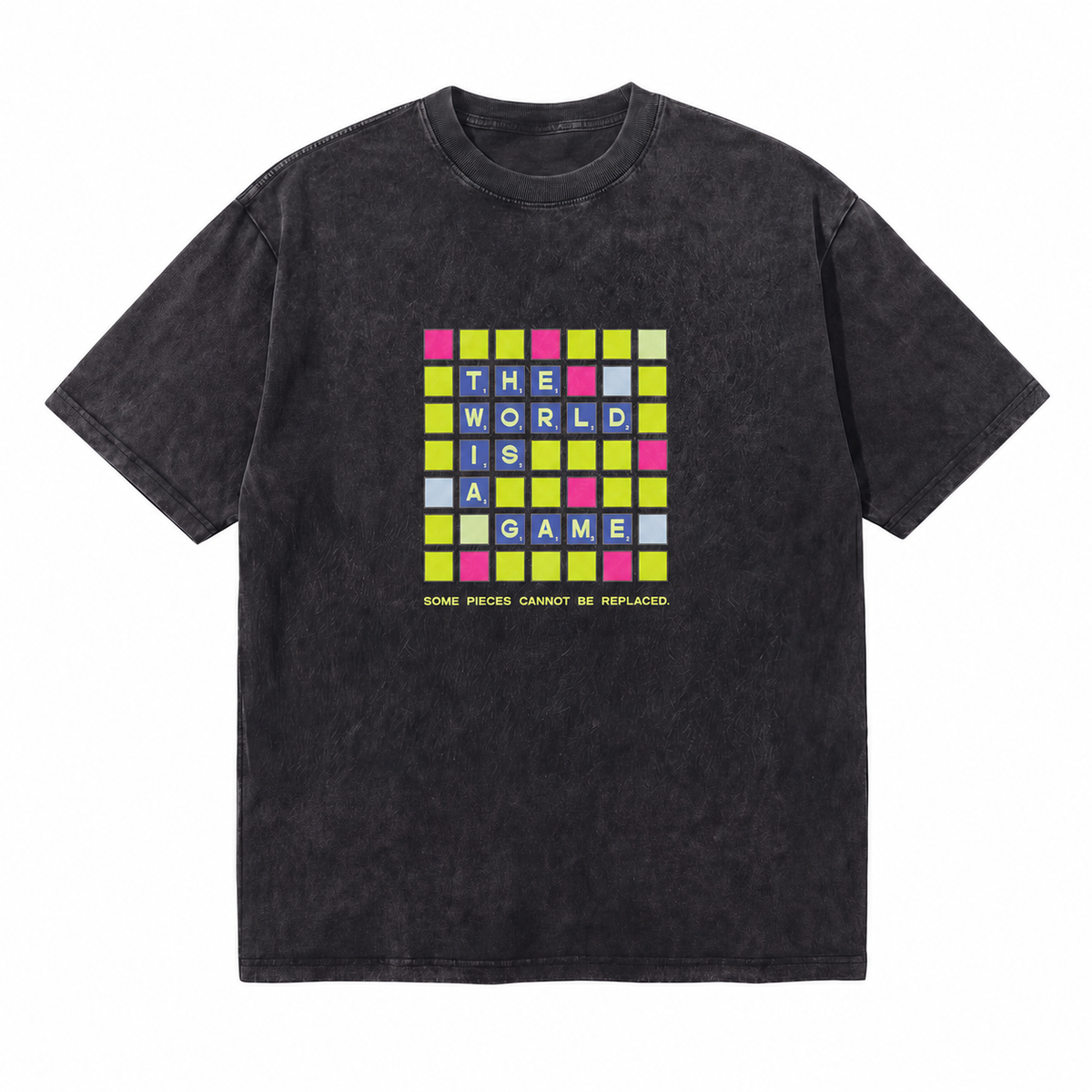 LAWLESSROW The World Is A Game Puzzle Grid Tee