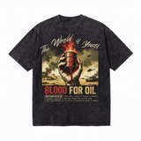 LAWLESSROW Blood For Oil The World Is Yours Vintage Protest Tee