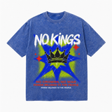 LAWLESSROW No Kings Graffiti Crown Vintage Protest Tee