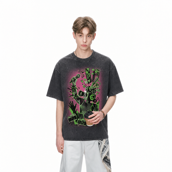 LAWLESSROW Media Creator Gear Collage Vintage Street Tee - hover