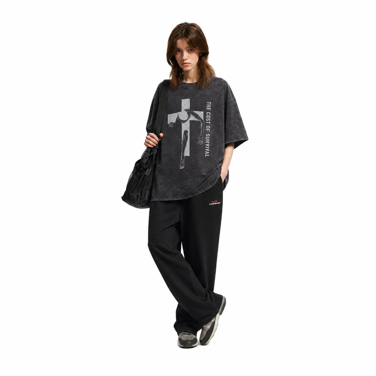 LAWLESSROW The Cost Of Survival Cross Vintage Existential Tee
