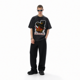 LAWLESSROW No Kings Boot Crushed Crown Vintage Washed Tee