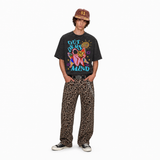 LAWLESSROW Out Of My Mind Butterfly Smile Vintage Washed Tee