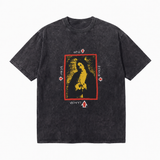 LAWLESSROW Who What Where Why Vintage Acid Wash Tee