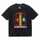 LAWLESSROW Who What Where Why Vintage Acid Wash Tee